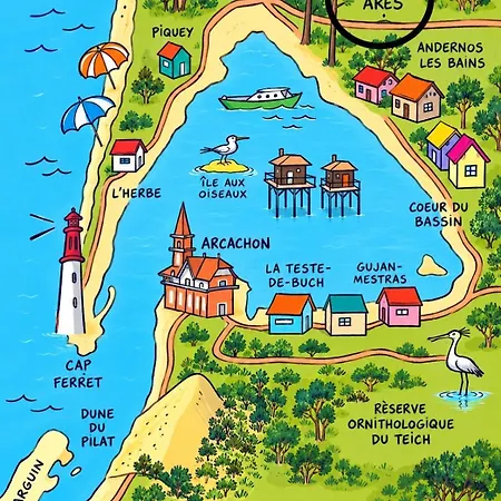Cocon Entre Cap Ferret Et Plages - Grande Terrasse - 2 Vélos Inclus
